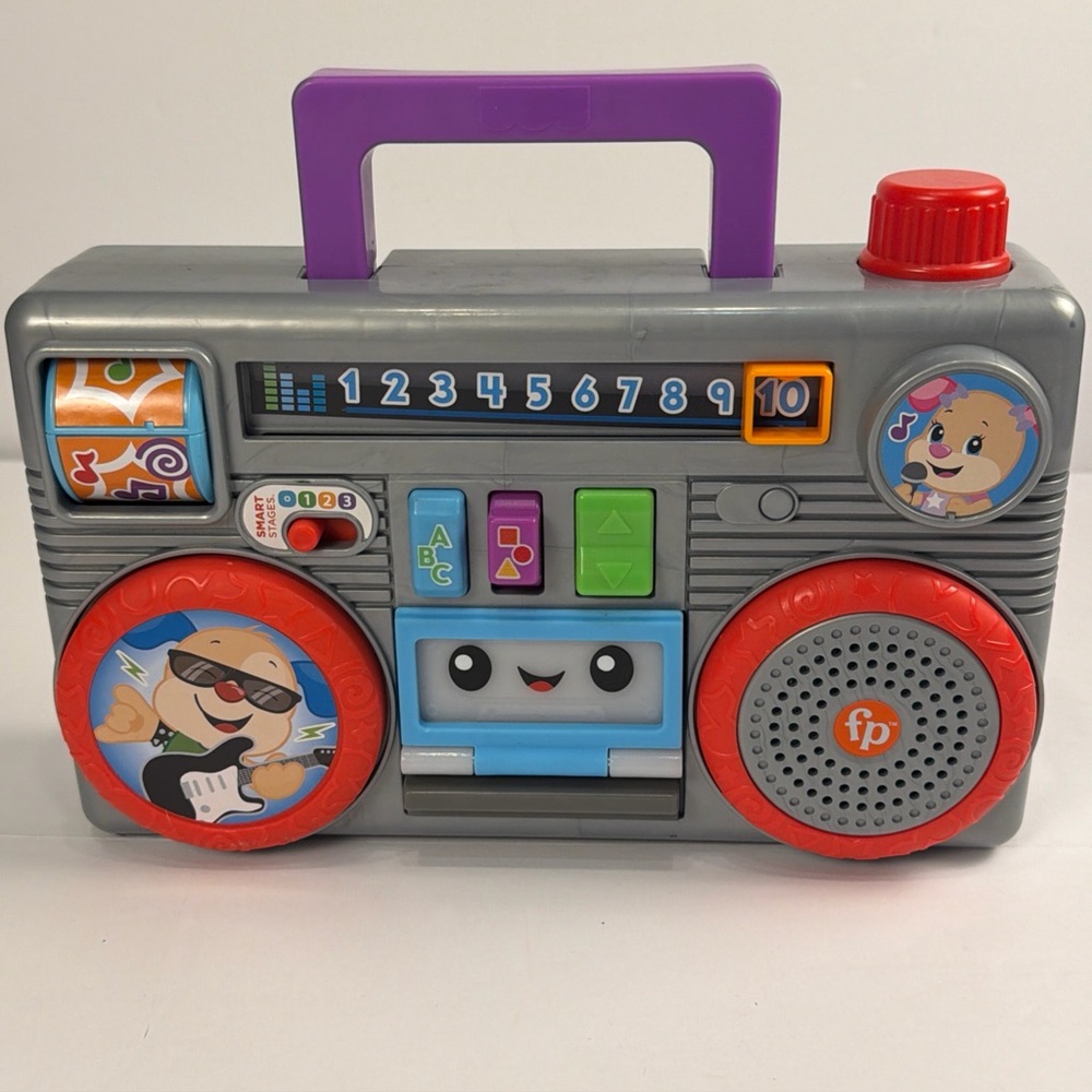 Fisher Price Laugh & Learn Boombox Lights Sounds Songs